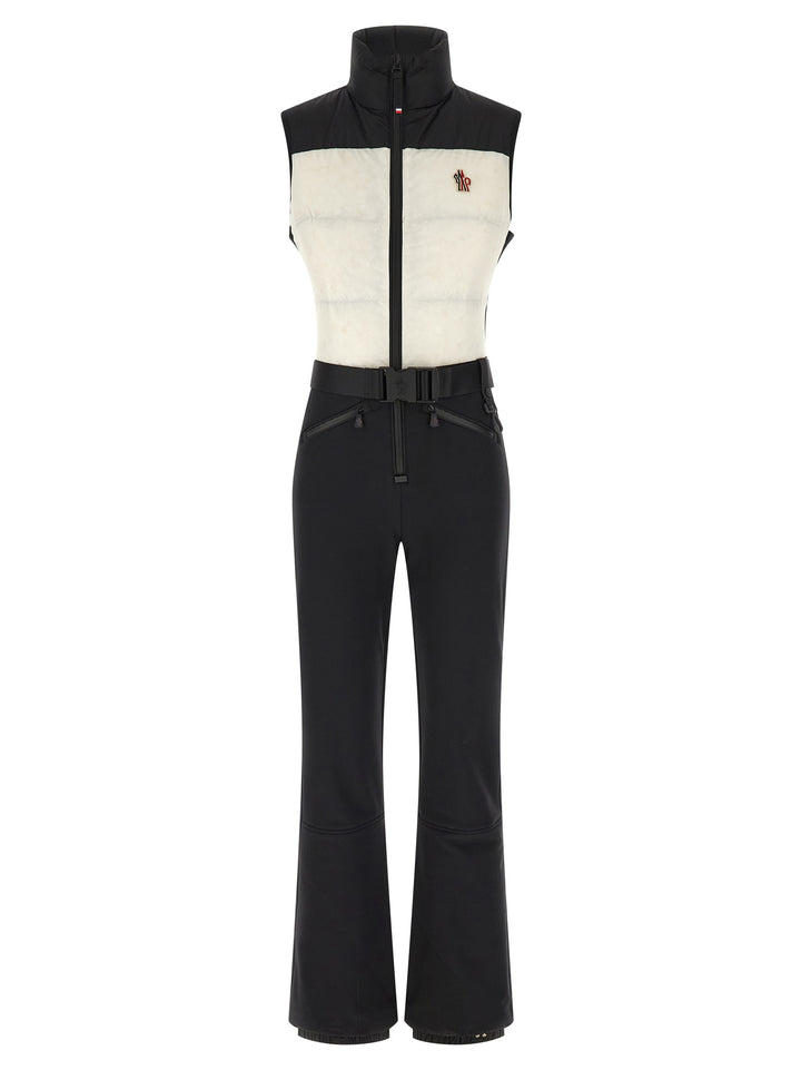 Moncler Grenoble Sleeveless Ski Suit Jewelry - White/Black | 55a549a0f4330a7ca98570d33c26d895a8c1f8b7