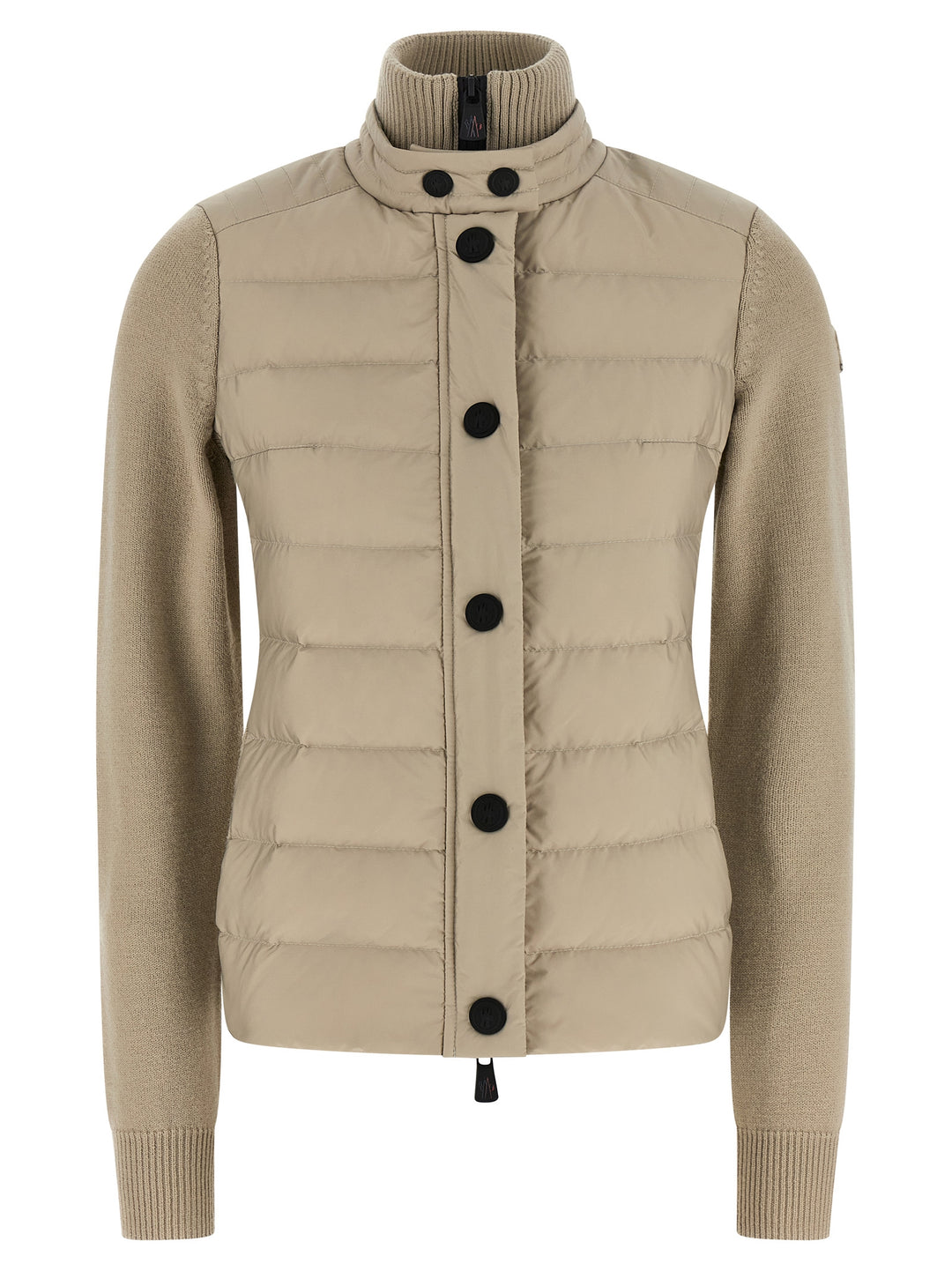 Moncler Grenoble Padded Cardigan Sweaters and Cardigans - Beige | 82bd52cb8f5b27ac8acc62d2a8d013ff7e2e9bb9