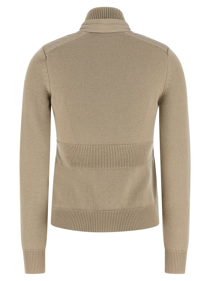 Moncler Grenoble Padded Cardigan Sweaters and Cardigans - Beige | 400ab1148922cb33686063be9a47277a5429cf59