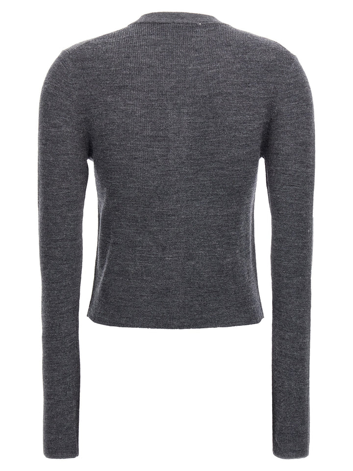 Ganni Argyle Cardigan Sweaters and Cardigans - Gray | 272f268c940659338445985a35fb03ca5b2894d2