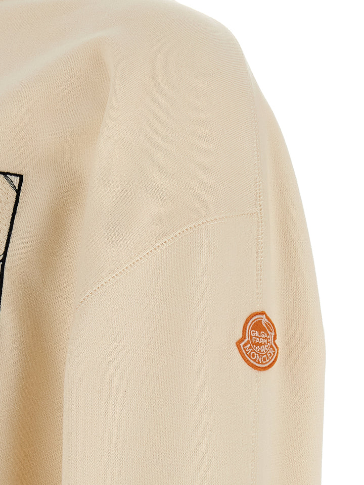 Moncler Genius Moncler X Gilga Farm  By Donald Glover Sweatshirt - White | d2c8a4783bdf6ff437444fce42696608af96251a