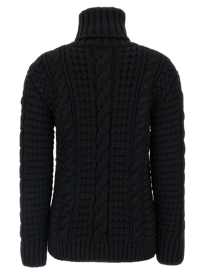 Moncler Genius Moncler X Edward Enninful Tricot Turtleneck Sweater Sweaters and Cardigans - Black | b7d6deb67d8771445d3f00eb7eb5ea8fd3d7f881