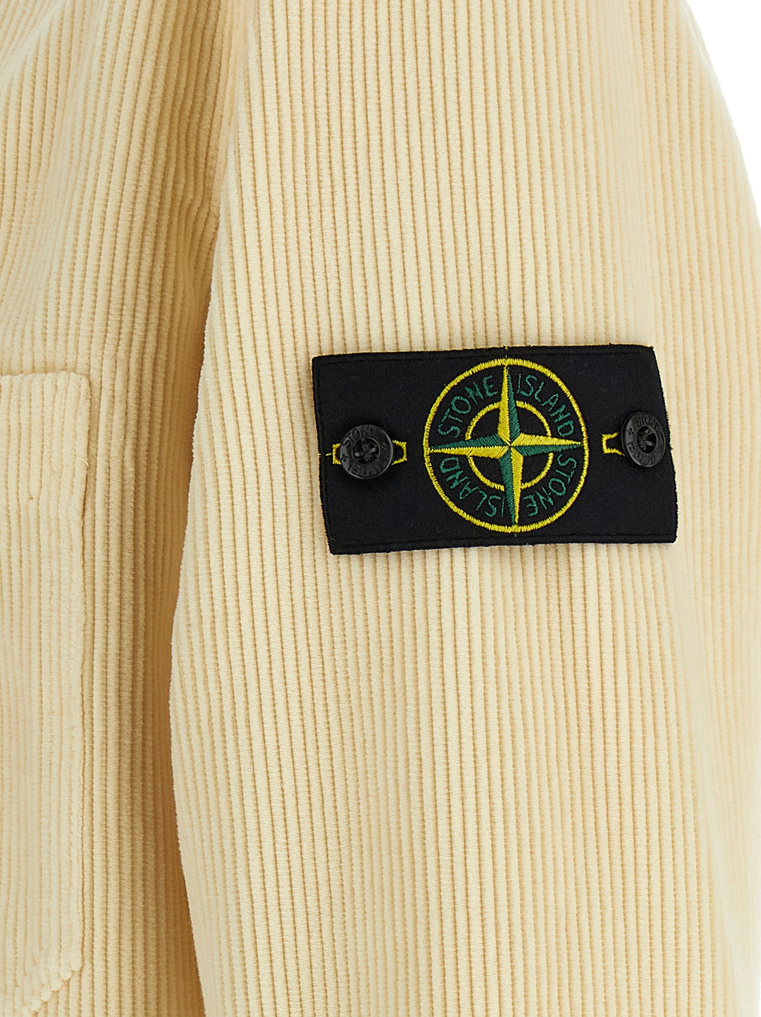 Stone Island Ribbed Velvet Overshirt Shirt and Blouse - Beige | 109875da7797c11079b3e0924ff0c556b1debf42