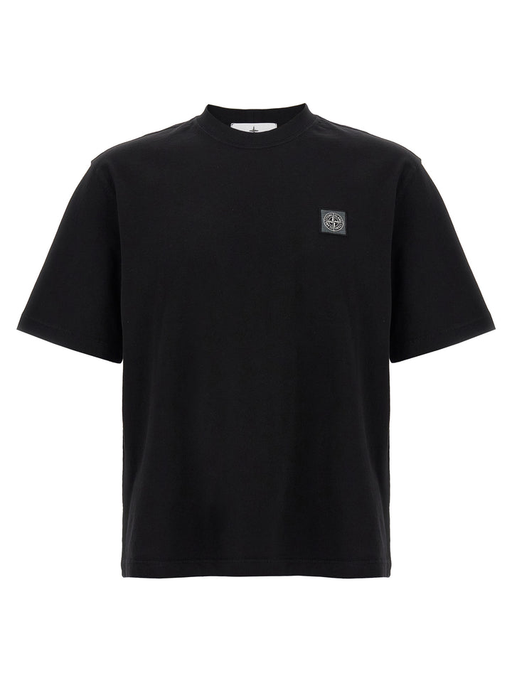 Stone Island Logo Patch T-shirt - Black | 33ce38492a898863b6683ebb44c49a9a2eea7ca0