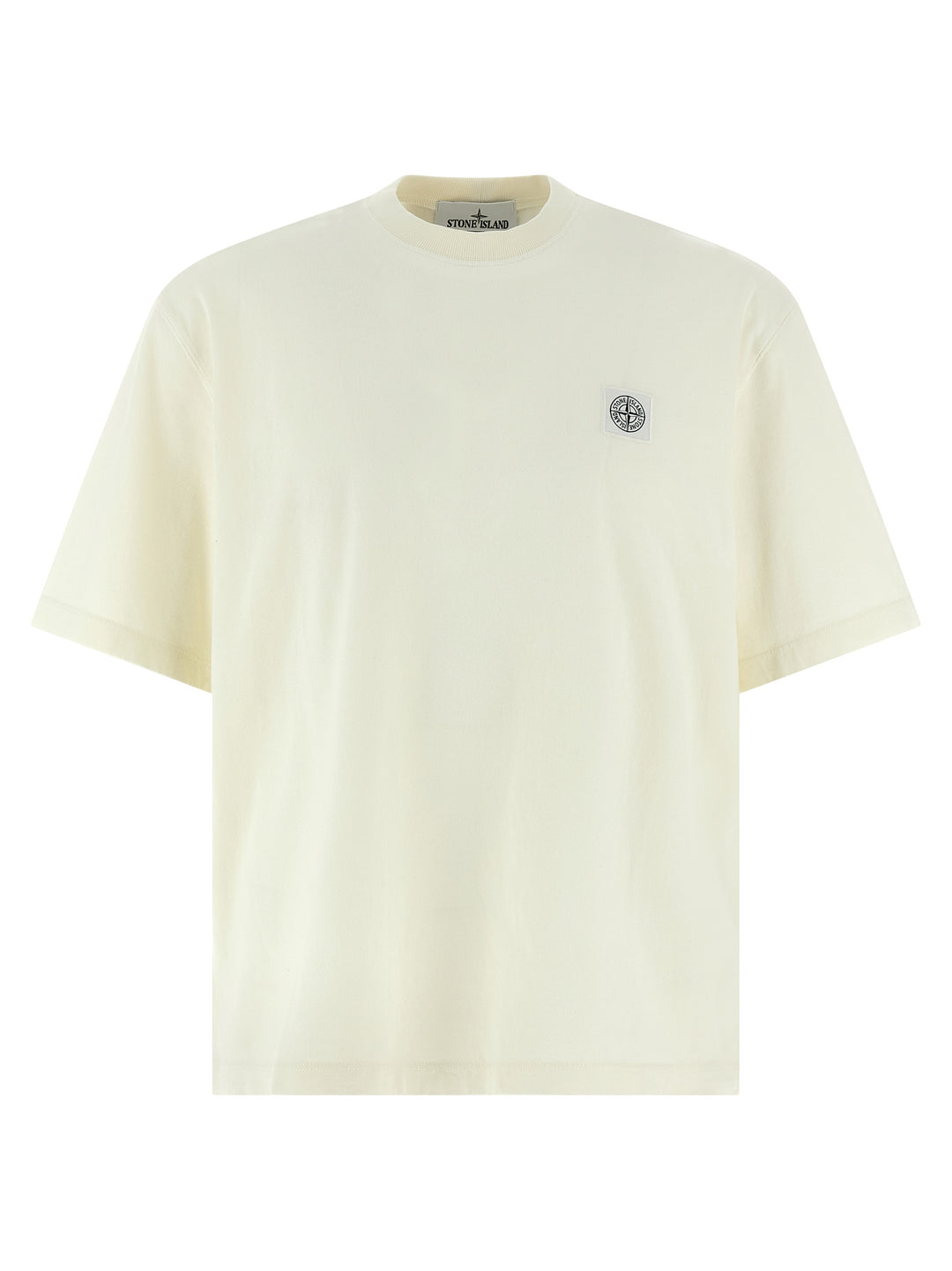 Stone Island Logo Patch T-shirt - Beige | 23a7c87b9bc594569e0f3a3844898ee2e8d53d94