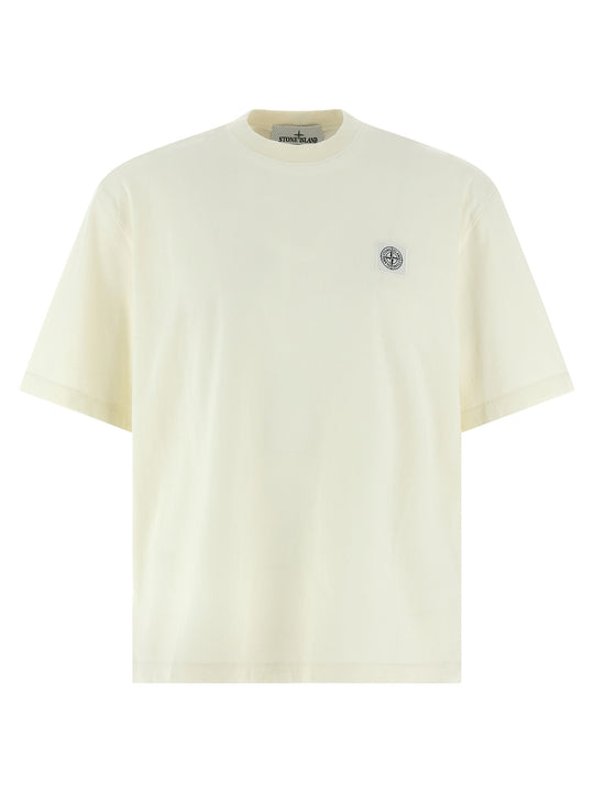 Logo Patch T-Shirt Beige
