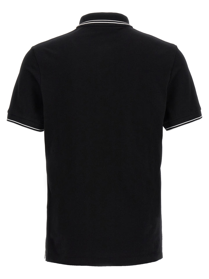 Stone Island Logo Patch  Shirt Polo - White/Black | 38f620594474240187fe33ff4f8afe5e7927ea09