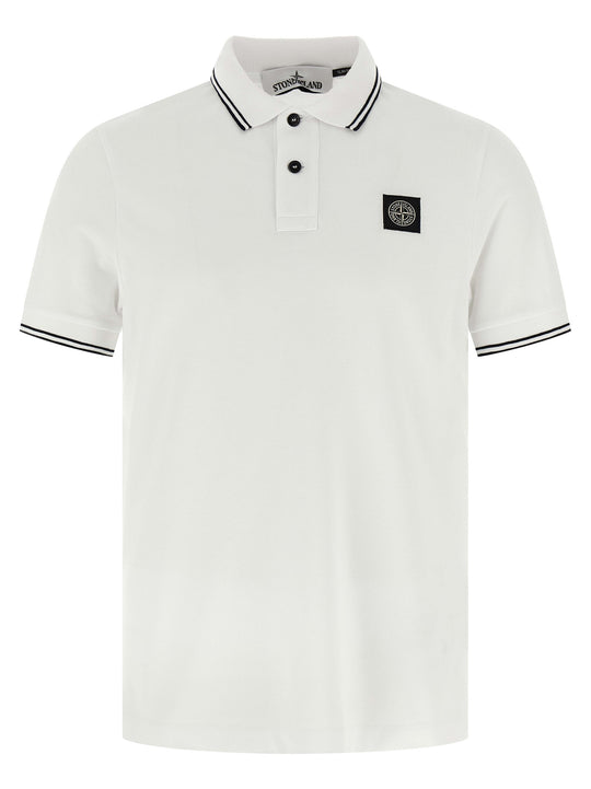 Logo Patch Polo White