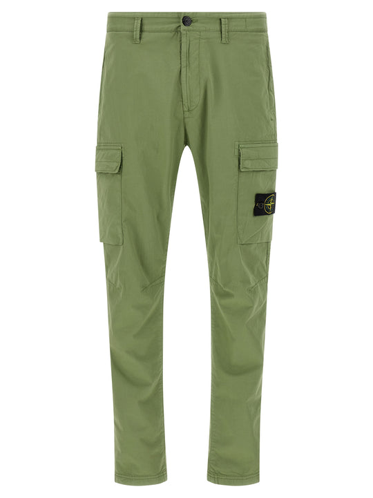 Logo Badge Cargo Pants Green