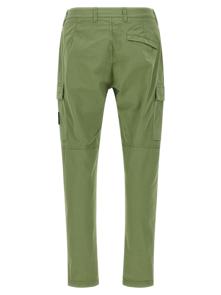 Stone Island Logo Badge Cargo Pants - Green | b440e3303e1203813b8b91bd900f3aebd0b96500