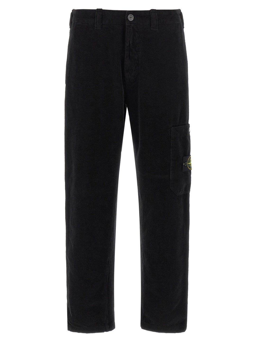 Stone Island Velvet Cargo Pants - Black | 770b1c84427519e5b88d30cce4033b20eb310107