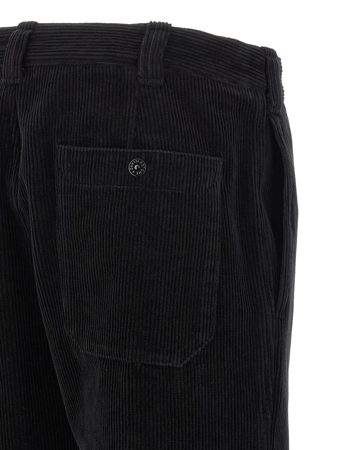 Stone Island Velvet Cargo Pants - Black | 4999cf7b7179db5c3e2c34306dbdedebb66f5373