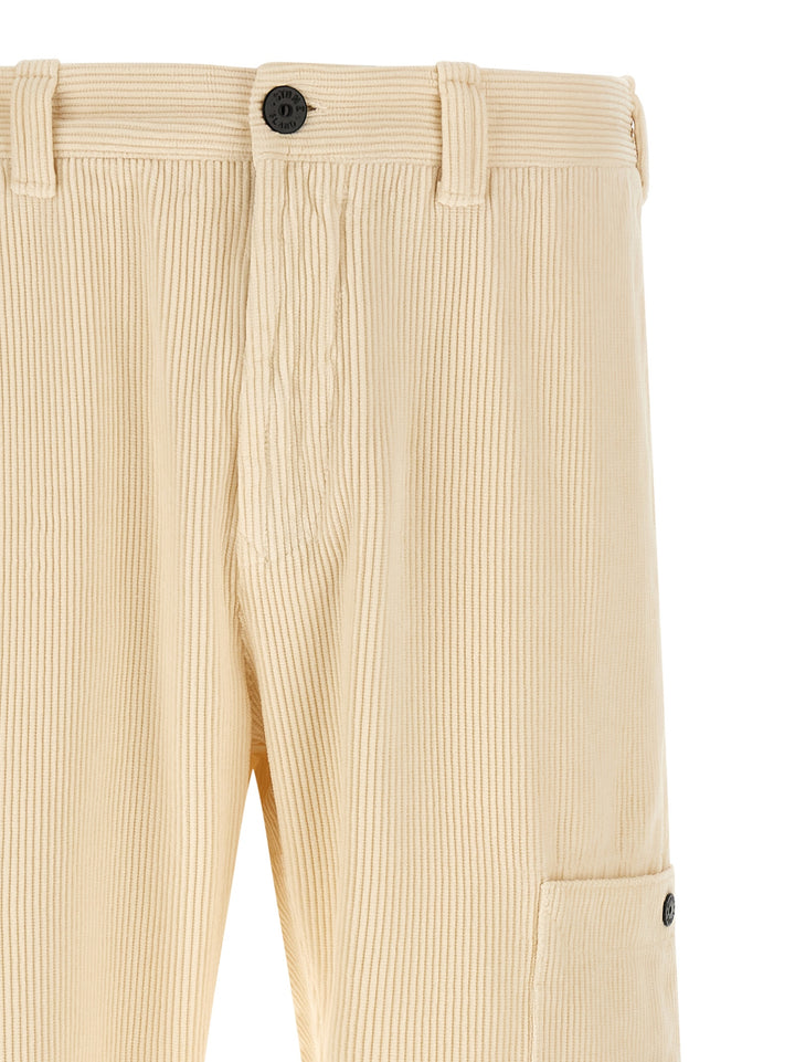 Stone Island Velvet Cargo Pants - Beige | 1e37278949769d6b2c1553dc8b616b0b4b3f1bd6