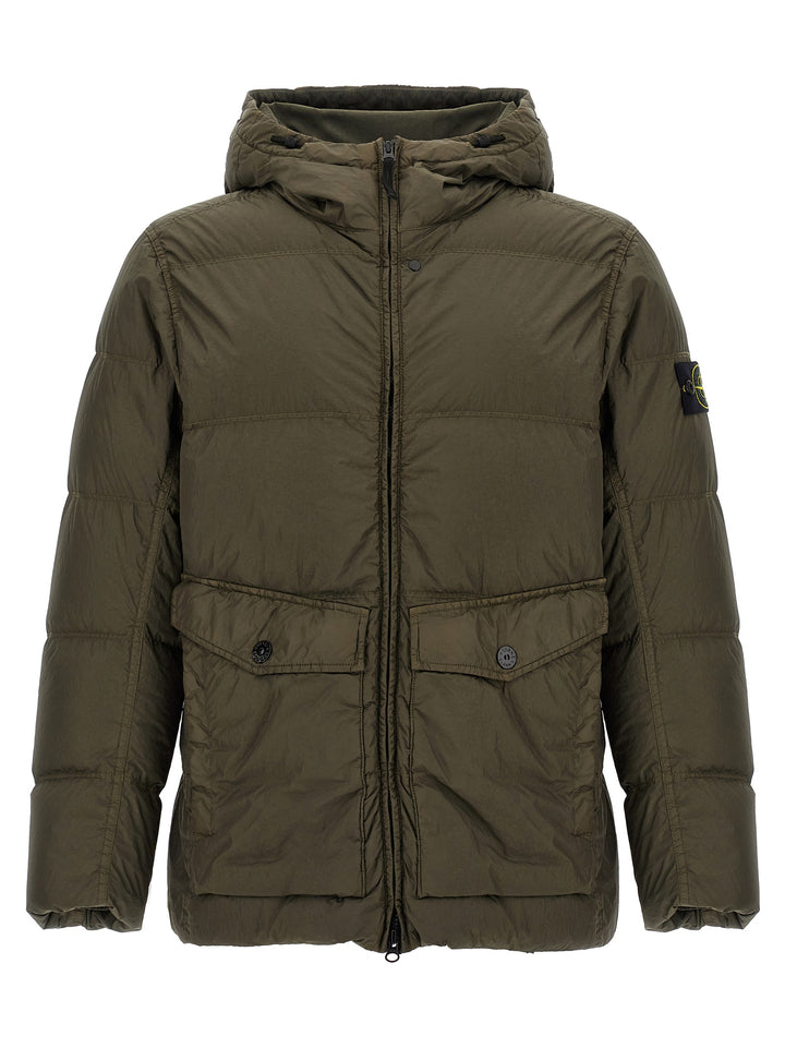 Stone Island Crinkle Reps Ny Puffer Jackets - Green | f18bd8cdca12ebd82259f423aec248e5822dcf6f