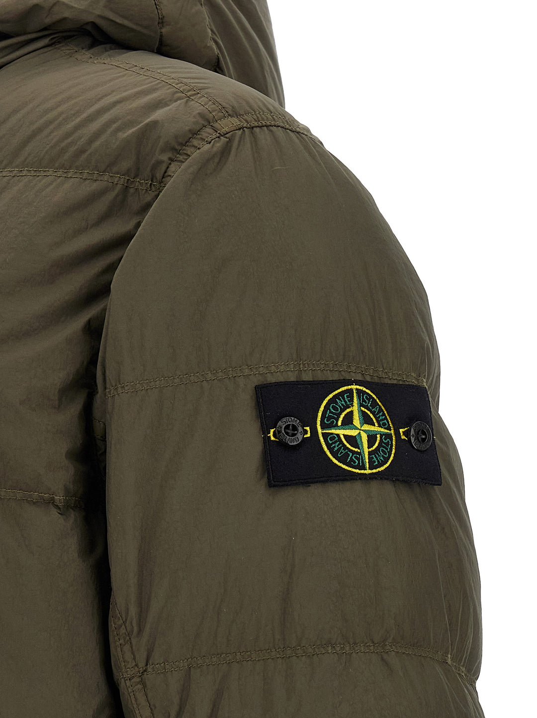 Stone Island Crinkle Reps Ny Puffer Jackets - Green | a1b32340569875ae3f6ebe882c22dced3d2673e5