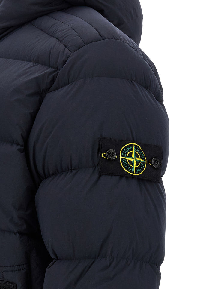 Stone Island 4100040 Seamless Tunnel Nylon Down-Tc Puffer Jackets - Blue | 75afba97c8492cb84c95b3cf380b7726e9ea7161