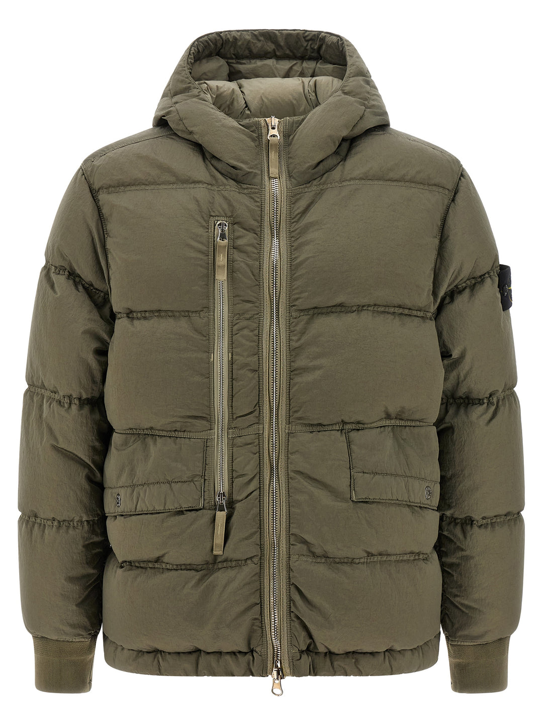 Stone Island Metal Nylon Down Jacket Puffer Jackets - Green | b215a35ddf53657c823ec642198374fc26e2dc42