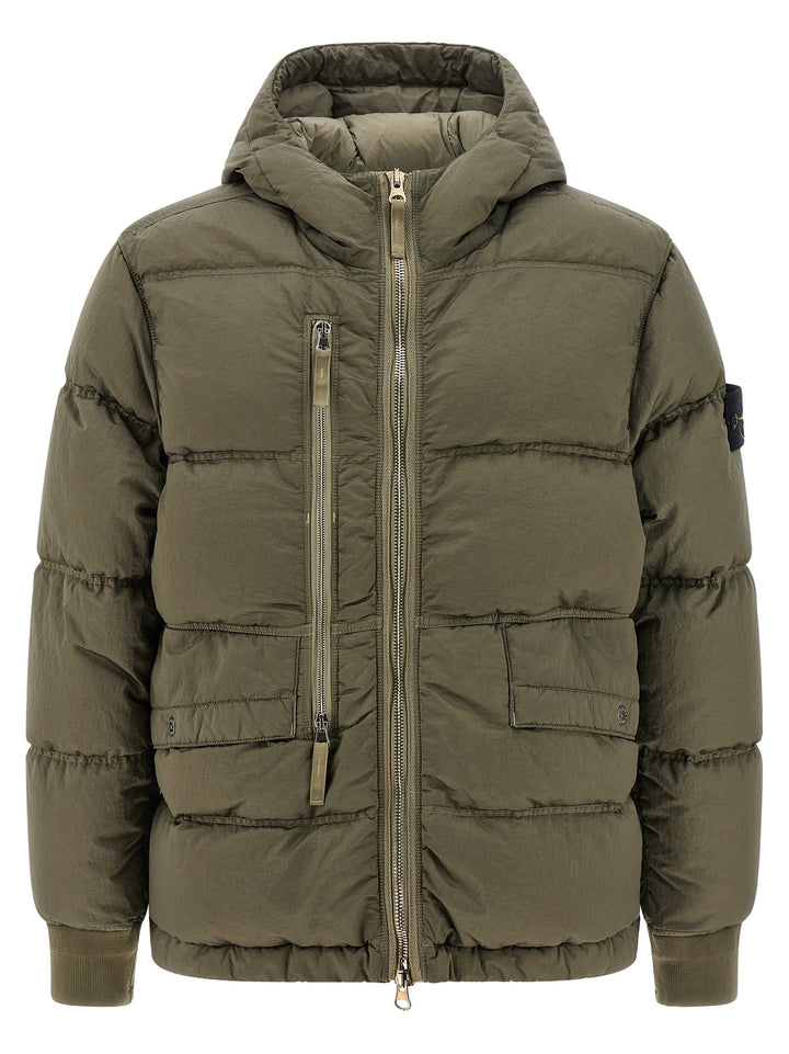 Stone Island Metal Nylon Down Jacket Puffer Jackets - Green | b215a35ddf53657c823ec642198374fc26e2dc42