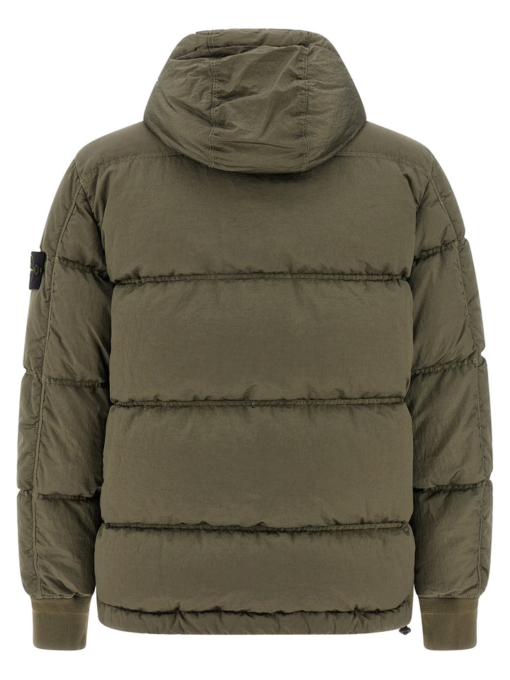 Stone Island Metal Nylon Down Jacket Puffer Jackets - Green | 46bf2c181ef1c02257b3a9a21ca9db24afe55606