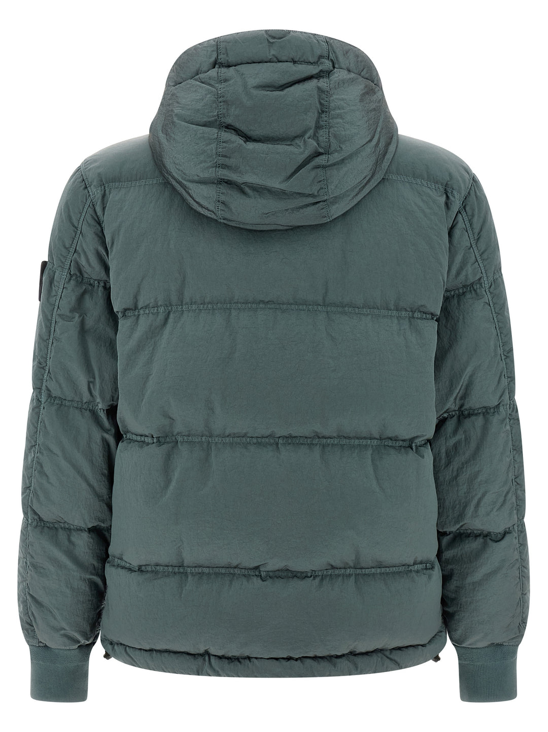 Stone Island Metal Nylon Down Jacket Puffer Jackets - Green | 56a6728efd8ce7d032bd75585985f70055f89f72
