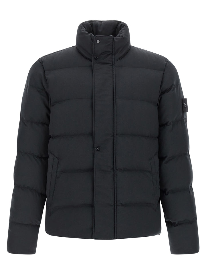 Stone Island 4100100 Twill Wool-Tc Ghost Piece Puffer Jackets - Blue | 88896bb6ccc977fc2617bc3e6b9d203cf512107c