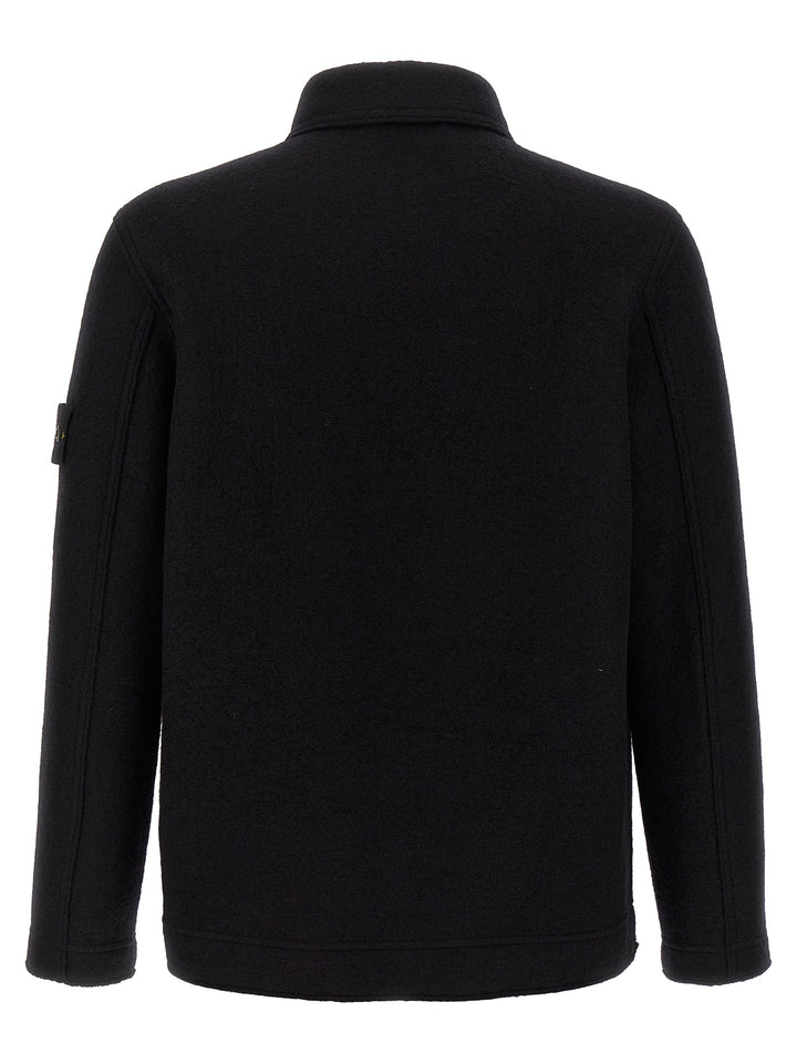 Stone Island Pannolenci Overshirt Shirt and Blouse - Black | 3a59ea110c767cecb17d166adf687ef2903df412