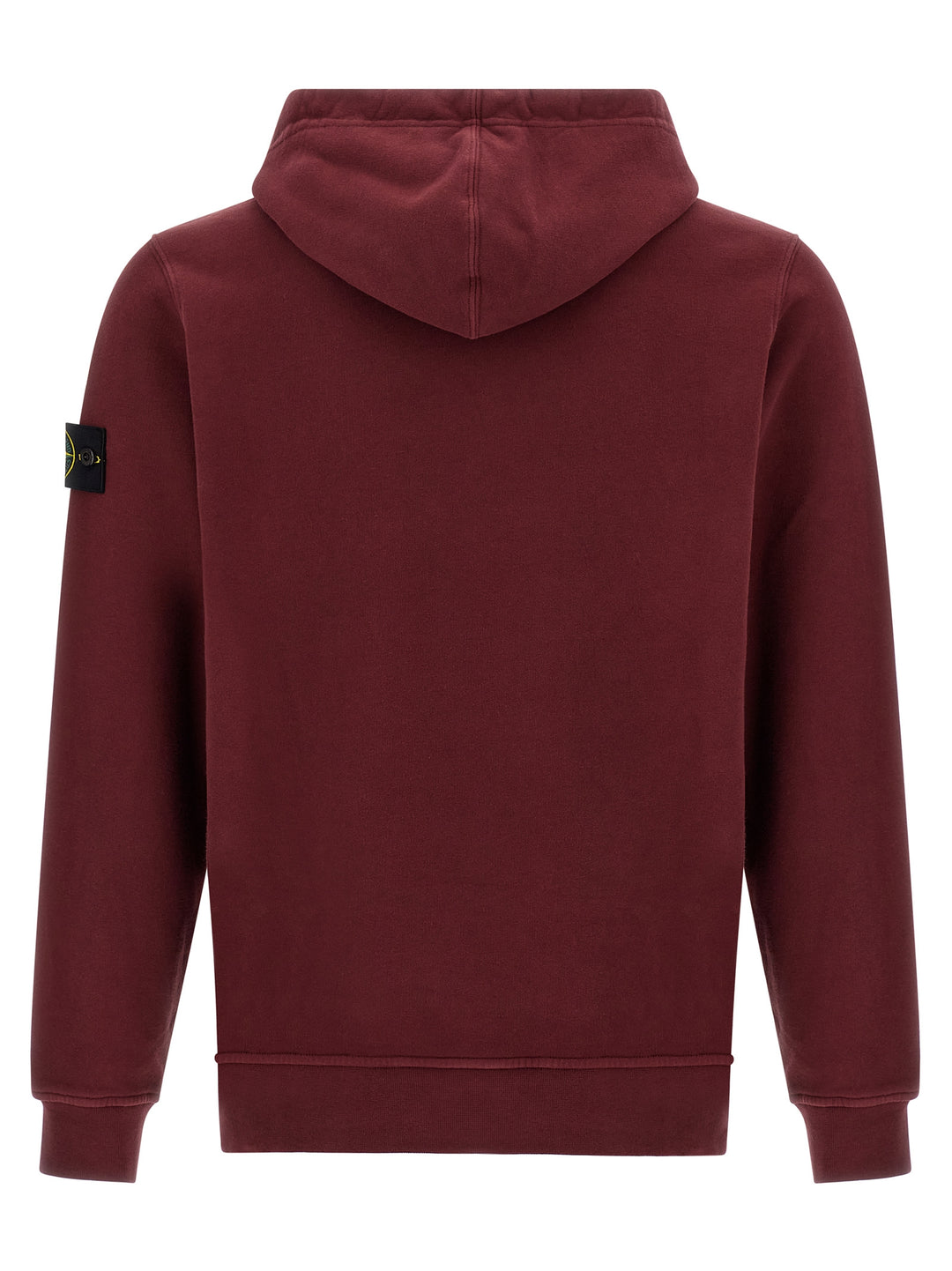 Stone Island Logo Badge Hoodie Sweatshirt - Bordeaux | 75131bf217e36b2701495e8f737d7ed6c85a1aa1