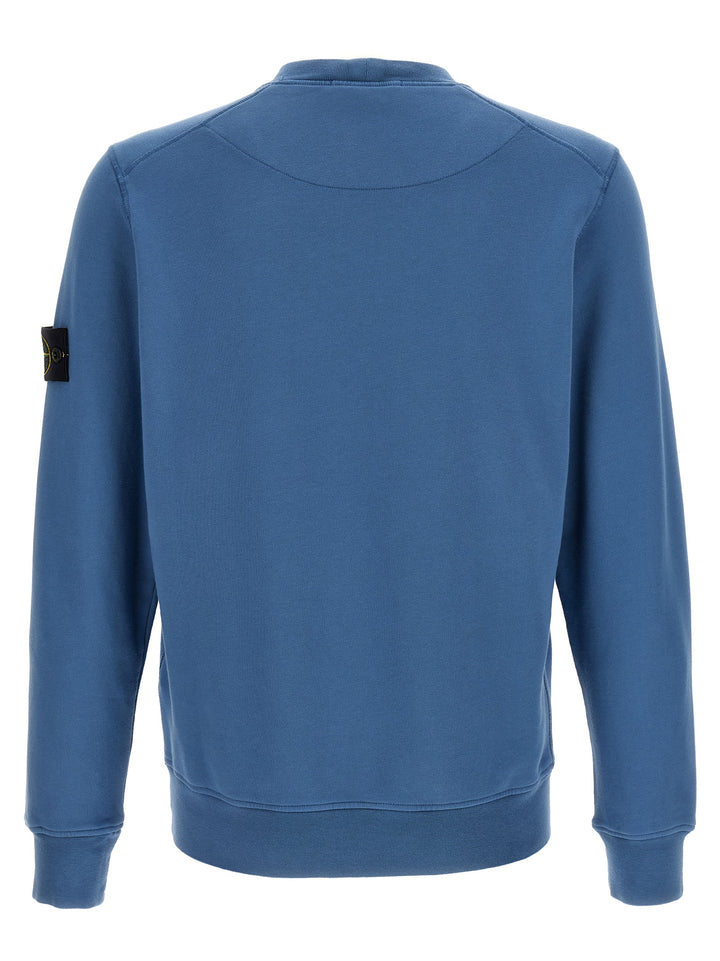 Stone Island Logo Badge Sweatshirt - Blue | 61b959dfcb92a23f08a548d3018ff17b09ca7fb0