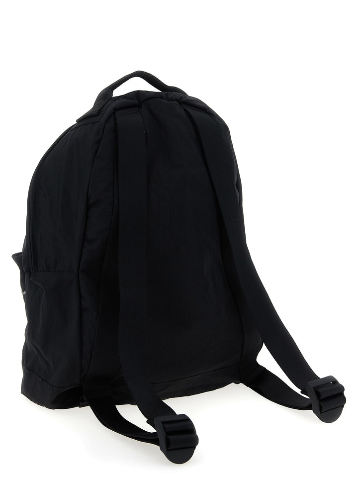 Stone Island Logo Patch Backpack Backpacks & Travels - Black | 2b24e4811349ed2fde8bfae5afdcd537318d88f0