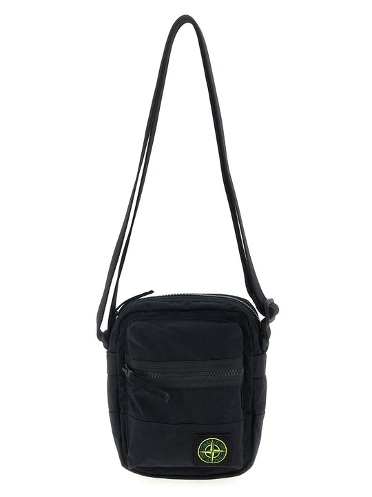 Logo Badge Crossbody Bag Crossbody Bags Black