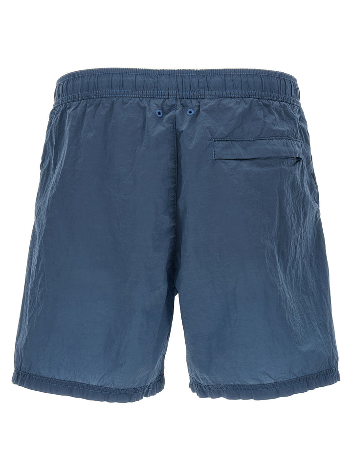 Stone Island Logo Patch Swim Shorts Beachwear - Blue | 0af9b00b13a7f1e5c89fff4ee5f481742a9cef26