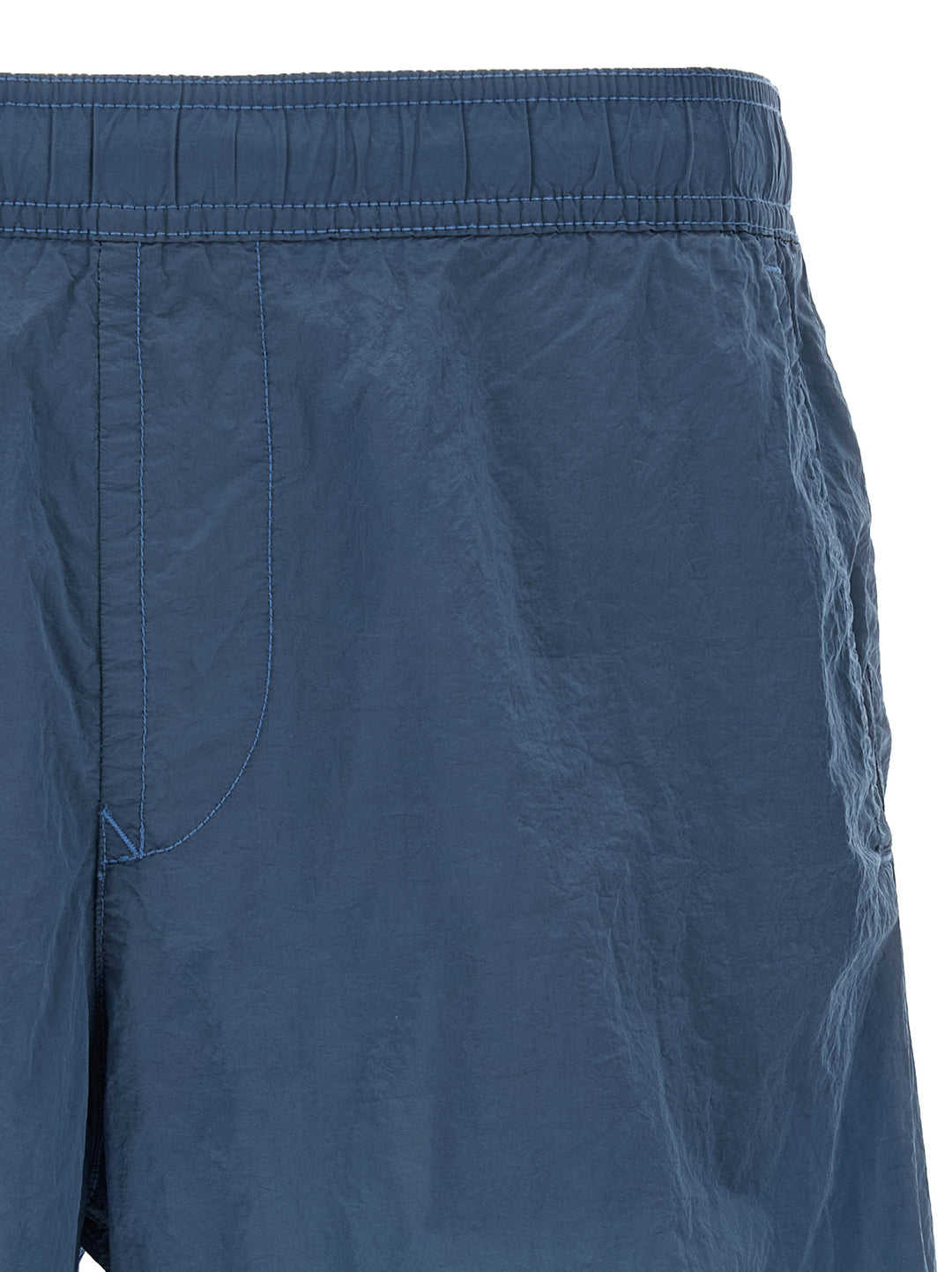 Stone Island Logo Patch Swim Shorts Beachwear - Blue | 486c6dff2ebb2444ce93ccd3b356af288f52b428