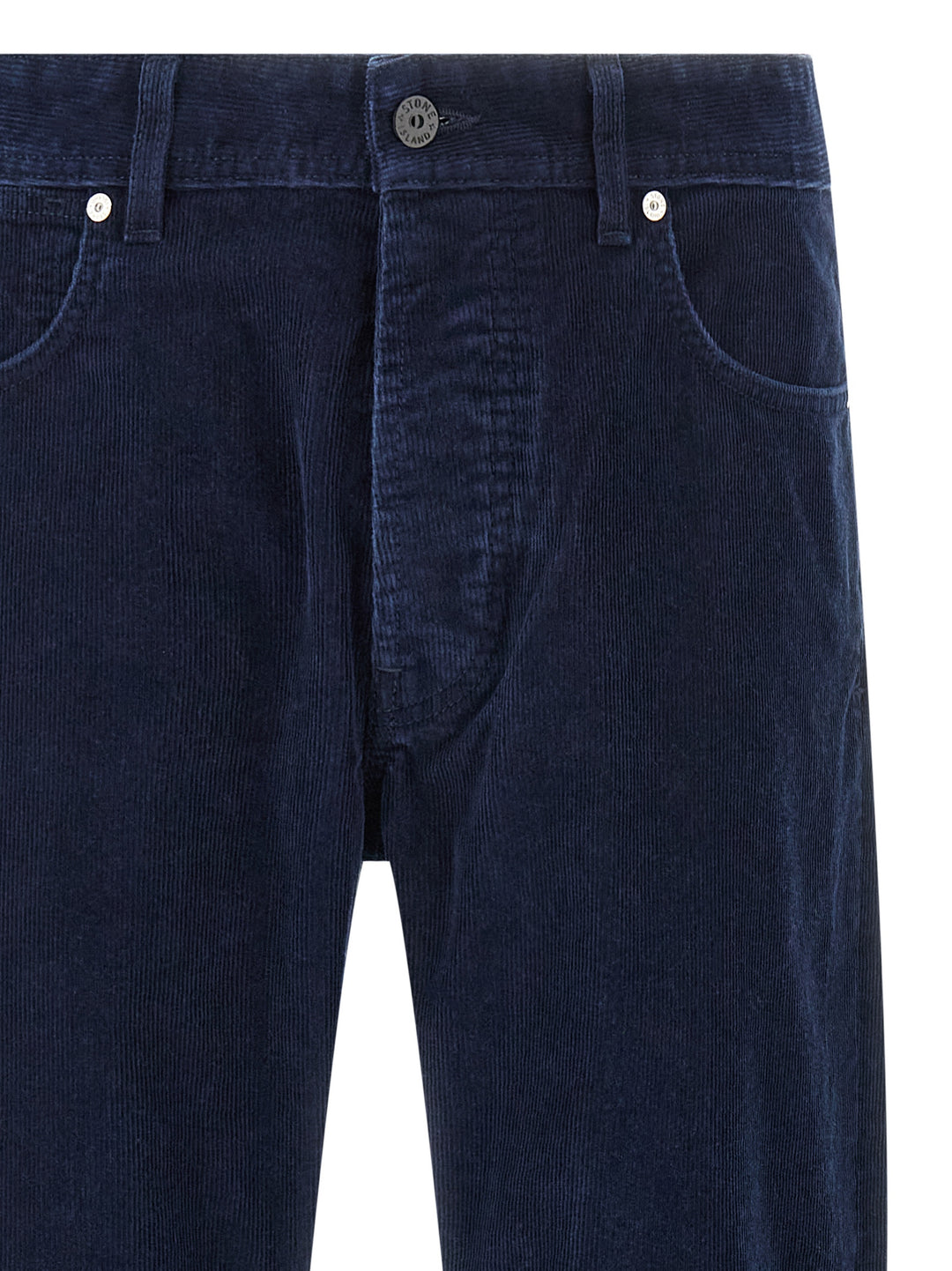 Stone Island Corduroy Pants - Blue | 74e6e869aca19e52cd28c87c034e5fdfa5aa9002