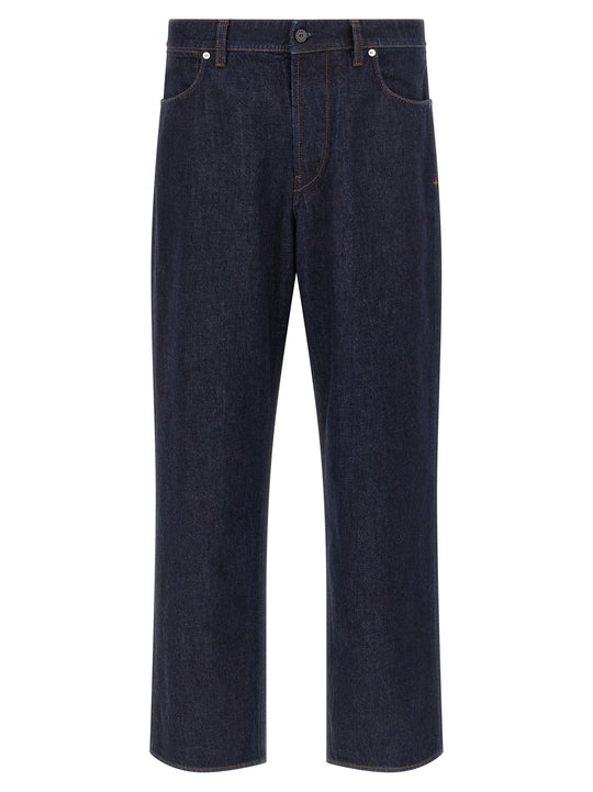 Indigo Denim-Rinsed Jeans Blue