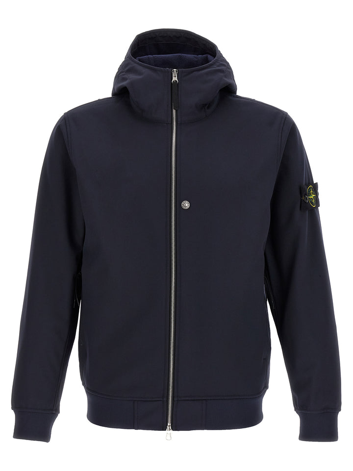 Stone Island Soft Shell-R E.Dye®Technology Puffer Jackets - Blue | 85a1e8c306bb2fc9d180f48506f196fb74f4452c