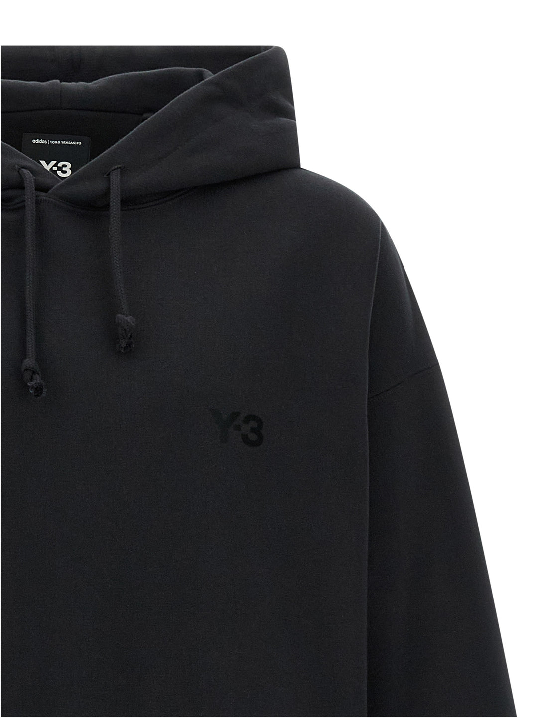 Y-3 Hoodie Sweatshirt - Black | 3e8ecc51a180557265b77266679094be7d5054fa