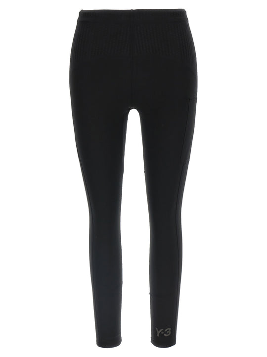 Y-3 Running Leggings Black