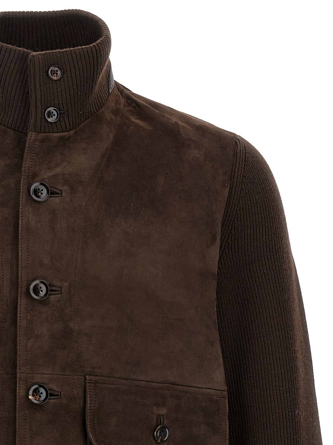 Tom Ford Suede Blouson Puffer Jackets - Brown | 065c23ab26d13a830e85075ec5f38aec87f78066