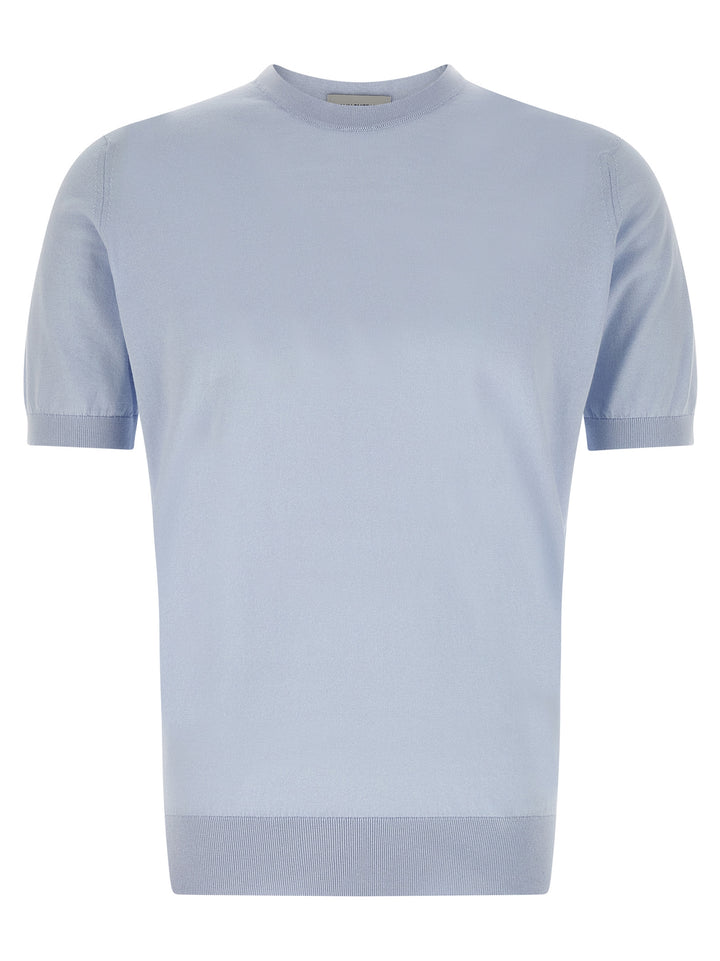 John Smedley Kempton T-shirt - Light Blue | 2c78245846944b345dbabe7898ed863dcbfce278