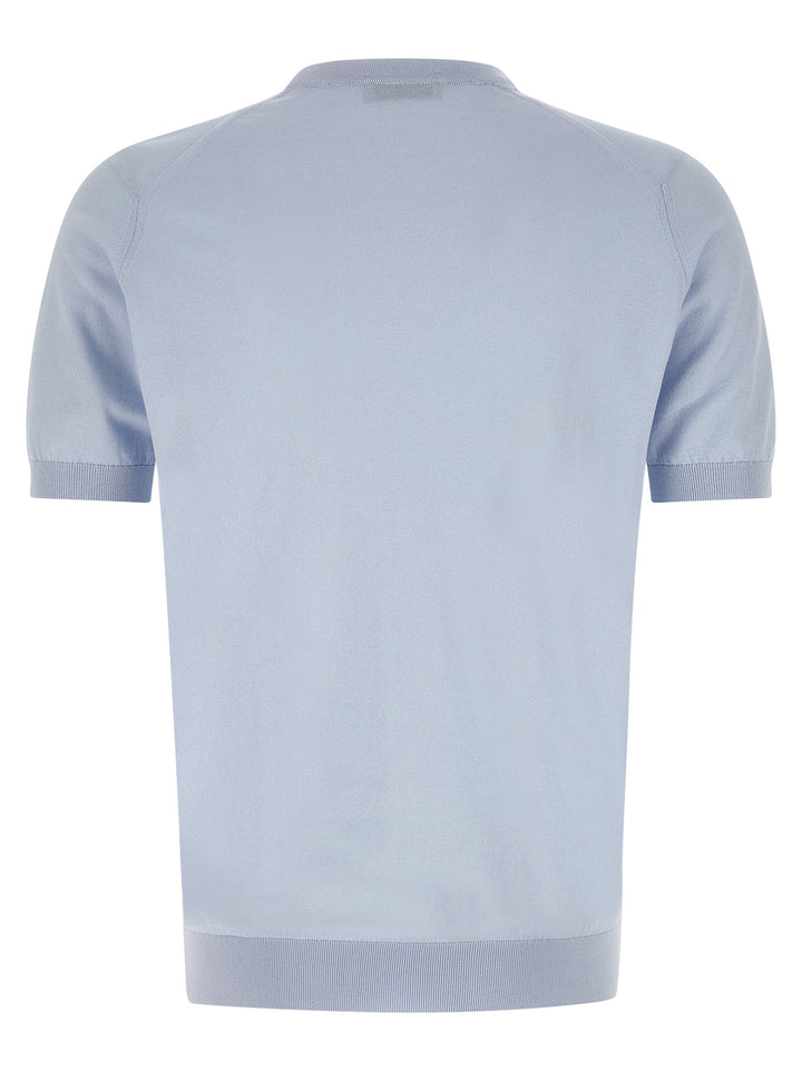 John Smedley Kempton T-shirt - Light Blue | 67f06aada264a0ecd8e3b73a8b81dd1f3615baf3