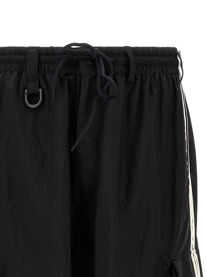 Y-3 Nylon Wired 3-Stripes Pants - Black | 9c0234f21ea726b19f734f2588708f4b063a929e