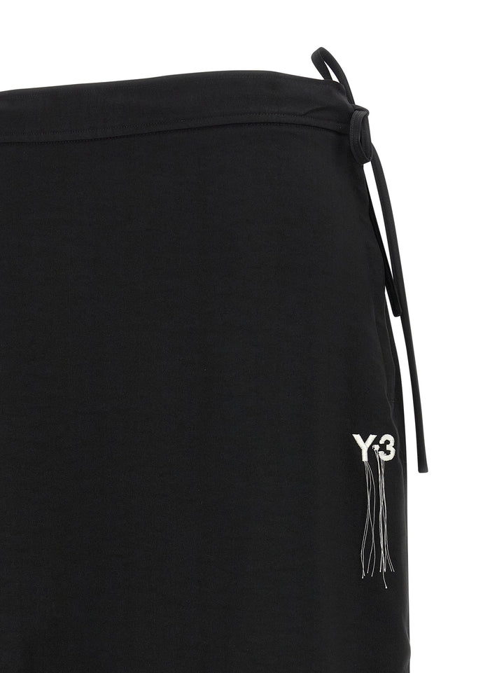 Y-3 Y-3 Sport Uniform Raw Cut 3-Stripes Skirts - Black | 76fd0610f7dc4745afa9366c1a6e917ff6fc8d7b
