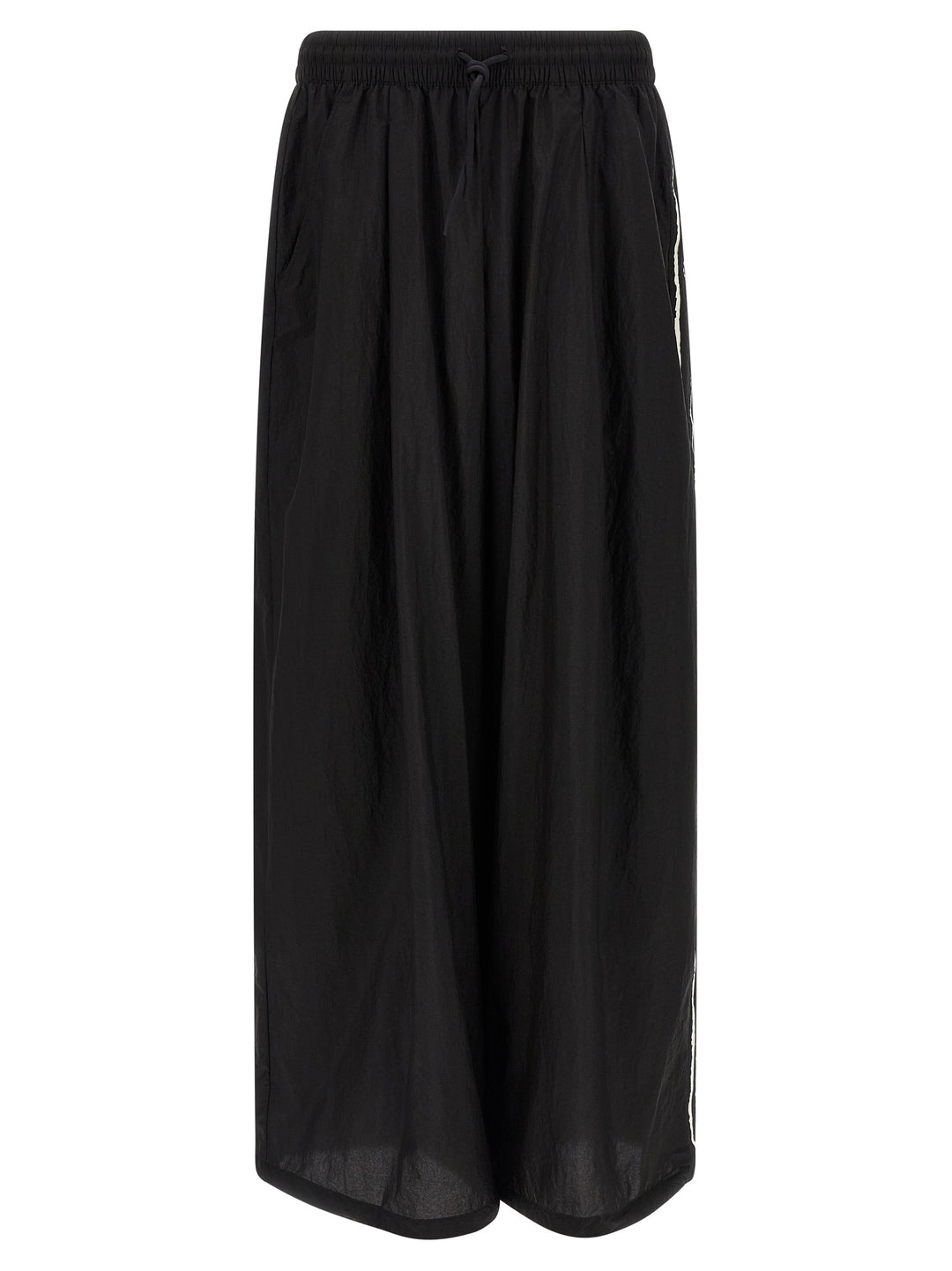 Y-3 Y-3 Raw Edge 3 Stripe Wide Pants - Black | e7e6589c6733f7d6aa1e0e7f69b66dc62acef5c6