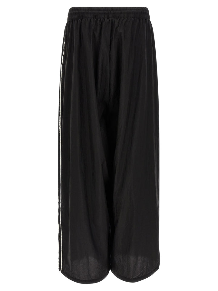 Y-3 Y-3 Raw Edge 3 Stripe Wide Pants - Black | 21346e8e93177c17a11474ec315fbdc25c289b26