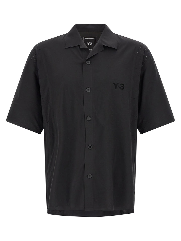 Y-3 Vinyl Logo Shirt Shirt and Blouse - Black | d3dede3d50e1925d8256cb778d38ecb9dded9dd9