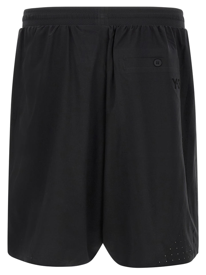 Y-3 Vinyl Logo Bermuda Shorts Bermuda and Short - Black | 746cbd1b1252d2567ce6802a020e800c84940492
