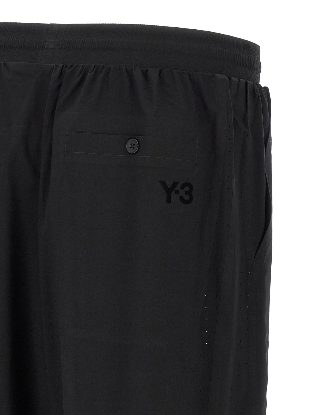 Y-3 Vinyl Logo Bermuda Shorts Bermuda and Short - Black | efe8bc3a7669ccb179f29b97719f546eb0bf50f3