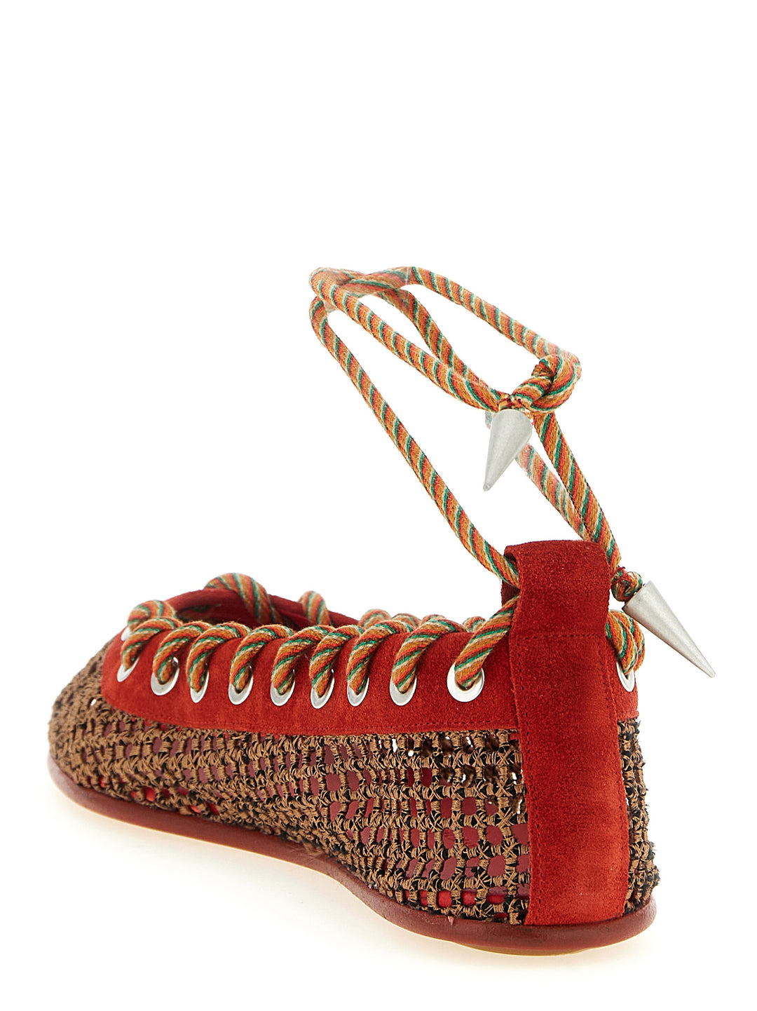 Kiko Kostadinov Reticella Flat shoes - Red | c544ba55fe0f7d52250a85a4151156cb50c70dc9