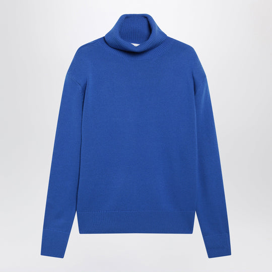 Gala Blue Merino Wool Turtleneck Sweater