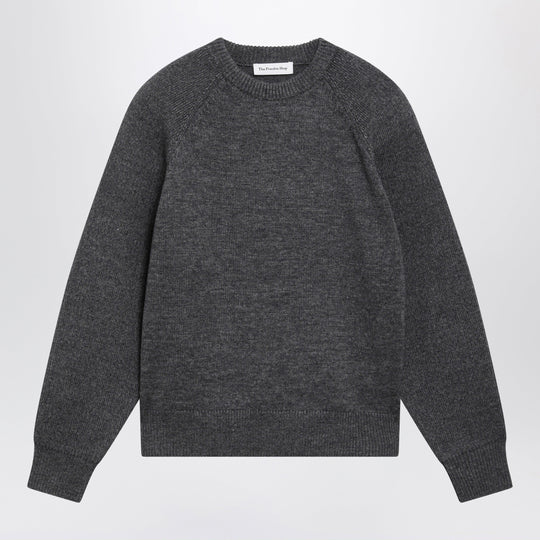 Dark Grey Sweater In Wool Blend